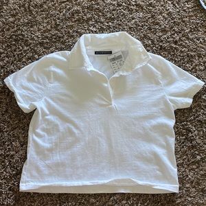 Brand new white collared shirt from Brandy Melville